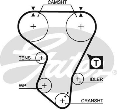 Gates Timing Belt - Vauxhall 2L