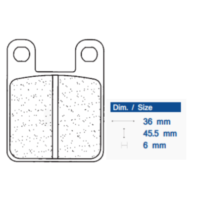 CL Brakes 2377 Sintered Metal Brake Pads (SBS559 / FRP405 / FA115)
