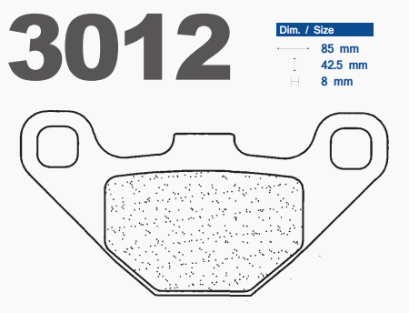 CL Brakes 3012 Sintered Metal Brake Pads (SBS118 / SBS135 / SFA093 / FDB828 / FA173)