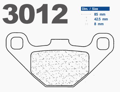 CL Brakes 3012 Sintered Metal Brake Pads (SBS118 / SBS135 / SFA093 / FDB828 / FA173)