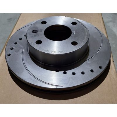 Ford Sierra Front Brake Discs - X-Drilled &amp; Grooved (Pair)