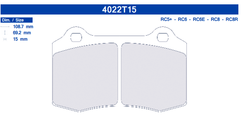 SALE CL Brakes 4022 Brake Pads RC6
