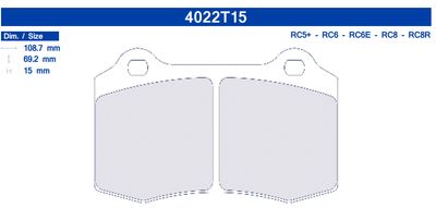 SALE CL Brakes 4022 Brake Pads RC6 SALE CL Brakes 4022 Brake Pads RC6