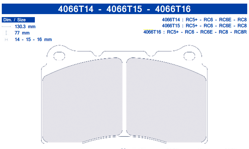 SALE CL Brakes 4066 Brake Pads RC6