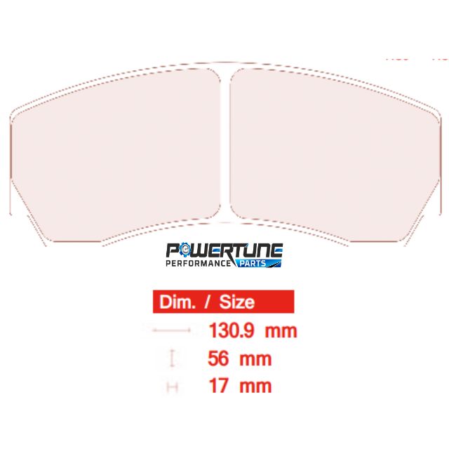 CL Brakes 5004 W46 T17 RC6 Brake Pads