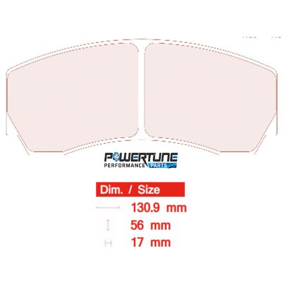 CL Brakes 5004 W46 T17 RC6 Brake Pads