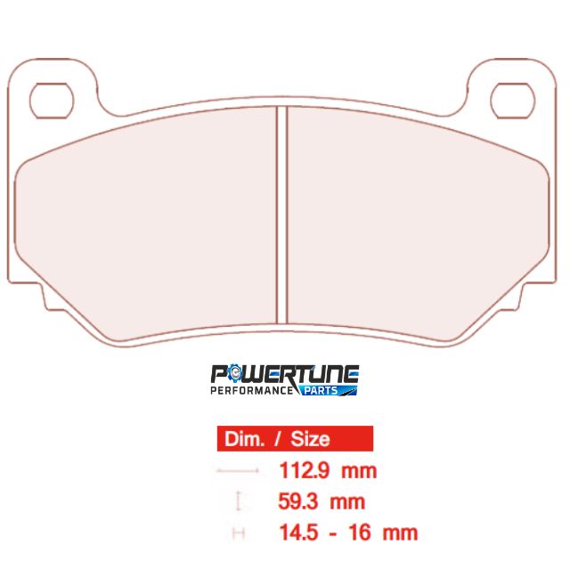 CL Brakes 5038 W45 T16 RC6 Brake Pads