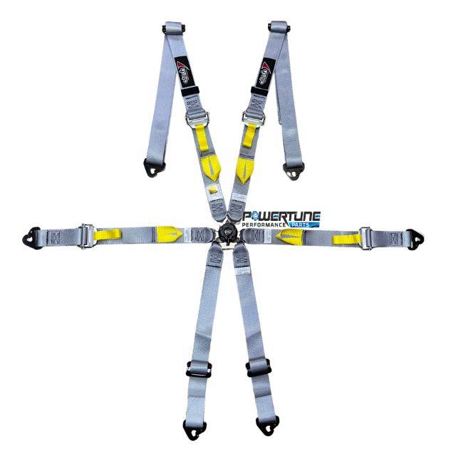 Atech Ultra Lightweight 6-Point Harness 2/2" - Grey - 2026