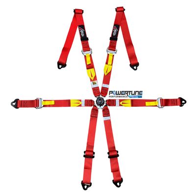 Atech Ultra Lightweight 6-Point Harness 2/2" - Red - 2026