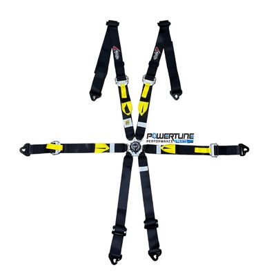 Atech Ultra Lightweight 6-Point Harness 2/2" - Black - 2026