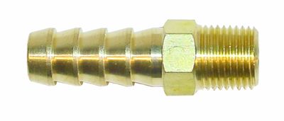 Brass Straight Fuel Fitting 1/8th NPT- 8mm (Facet 41199)