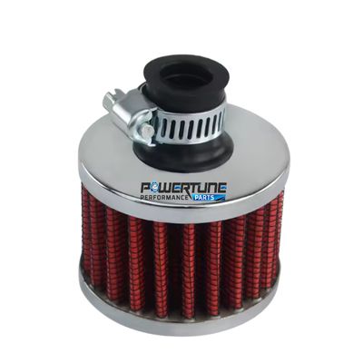 Engine Breather Air Filter 12mm (Honda &amp; Toyota) - Red