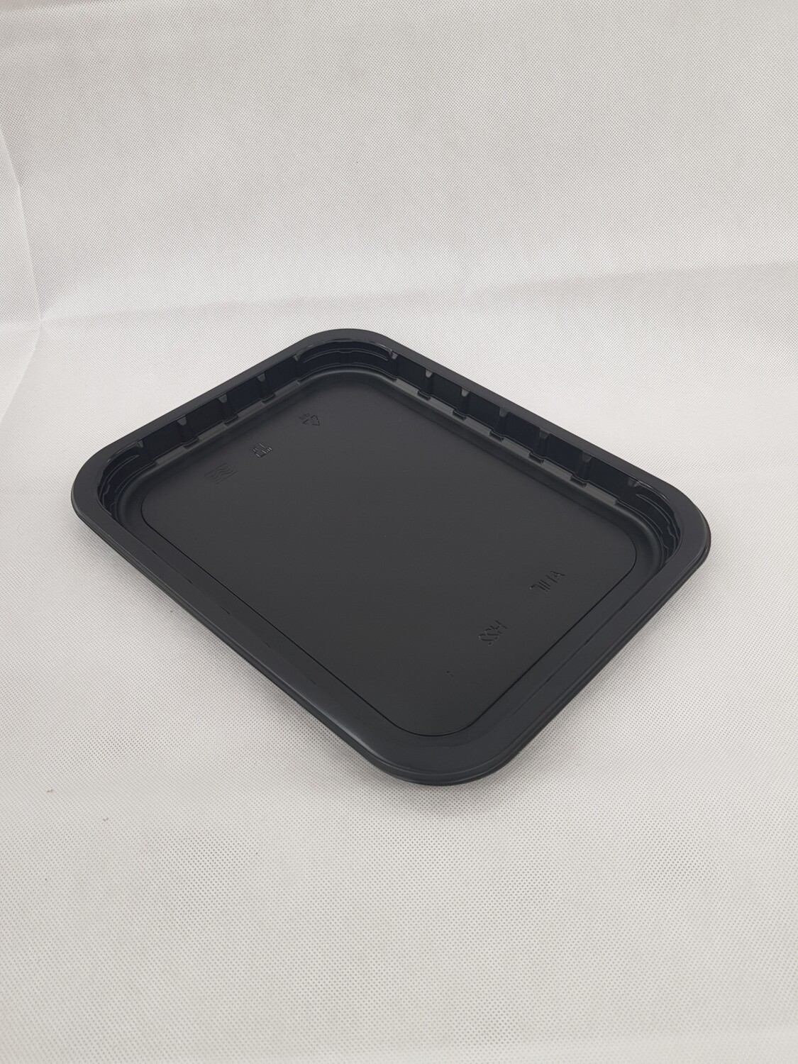 Plastic schaal 313x245x22mm. PP. 1/2gastro zwart, 150 stuks per doos