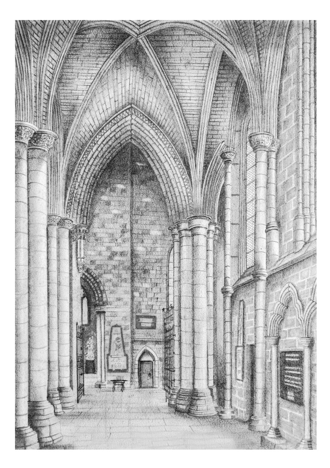 Carlisle Cathedral North Aisle Of The Choir. Circa 1930