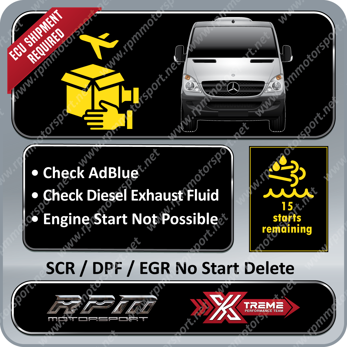 Mercedes Benz Sprinter 3.0L V6 OM642 Turbo Diesel 2011 to 2012 Rpm Motorsport Tune