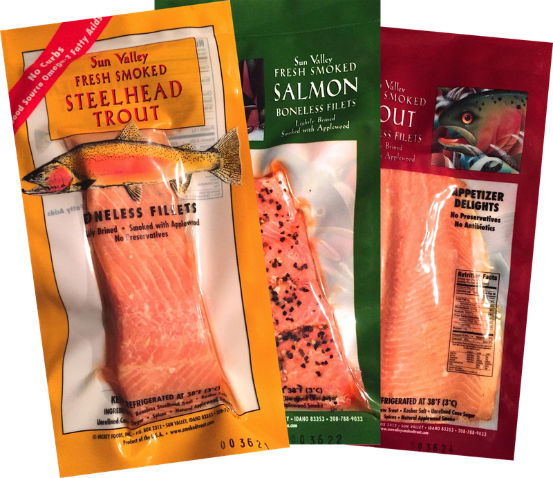 Smoked Trout &amp; Salmon Mix 5 Pack(3 salmon 2 trout)