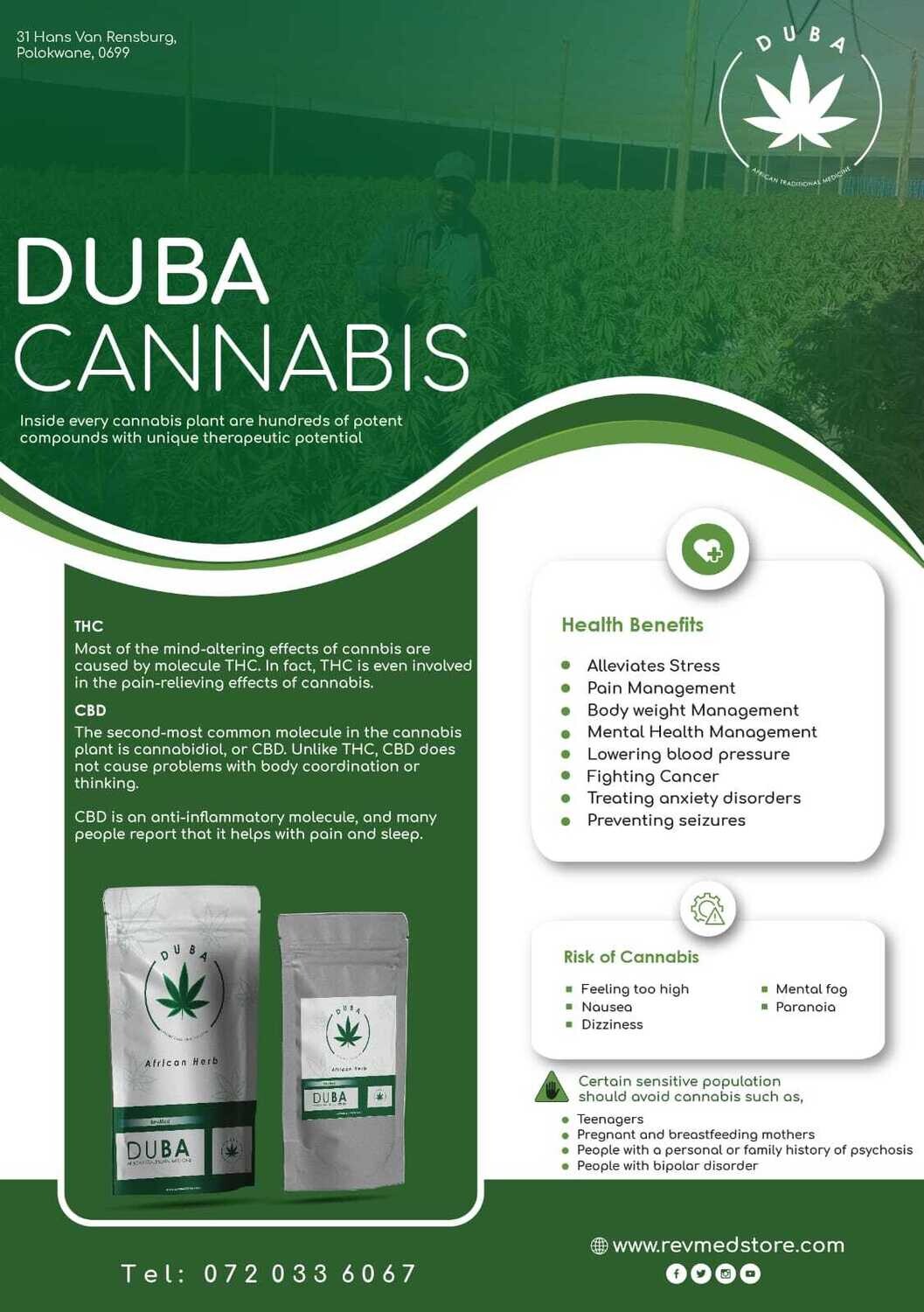 DUBA (CANNABIS) WEED