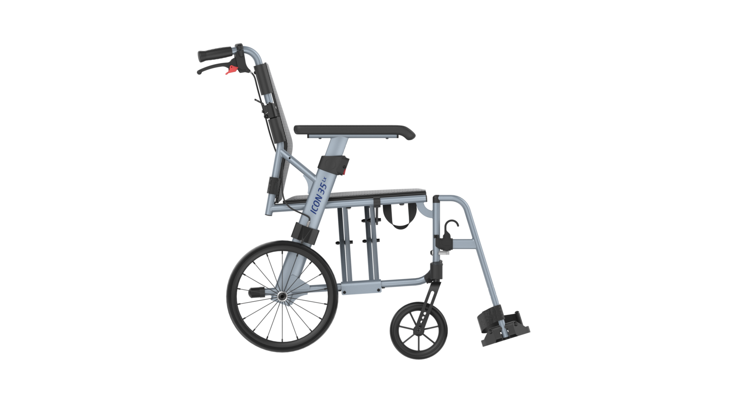 ICON 35 LX Deluxe Ultra Lightweight Transit Wheelchair
