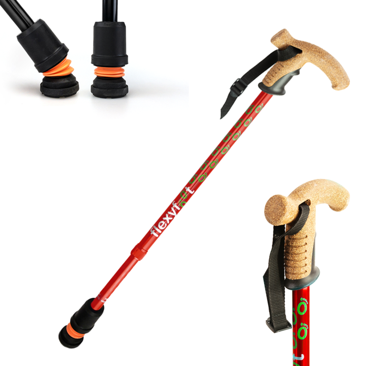 Flexyfoot Cork Handled Premium Walking Stick