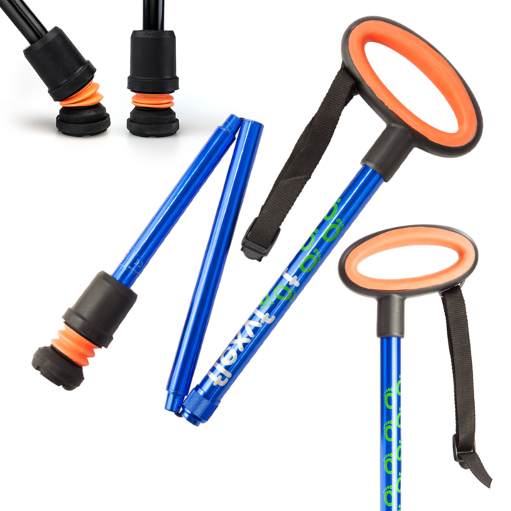 Flexyfoot Oval Handled Folding Walking Stick