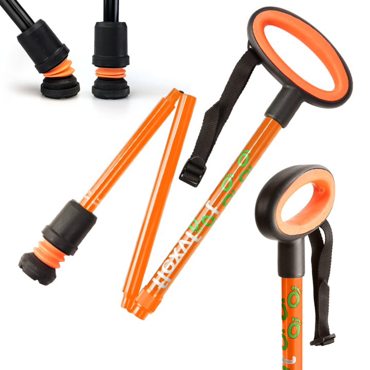 Flexyfoot Oval Handled Folding Walking Stick