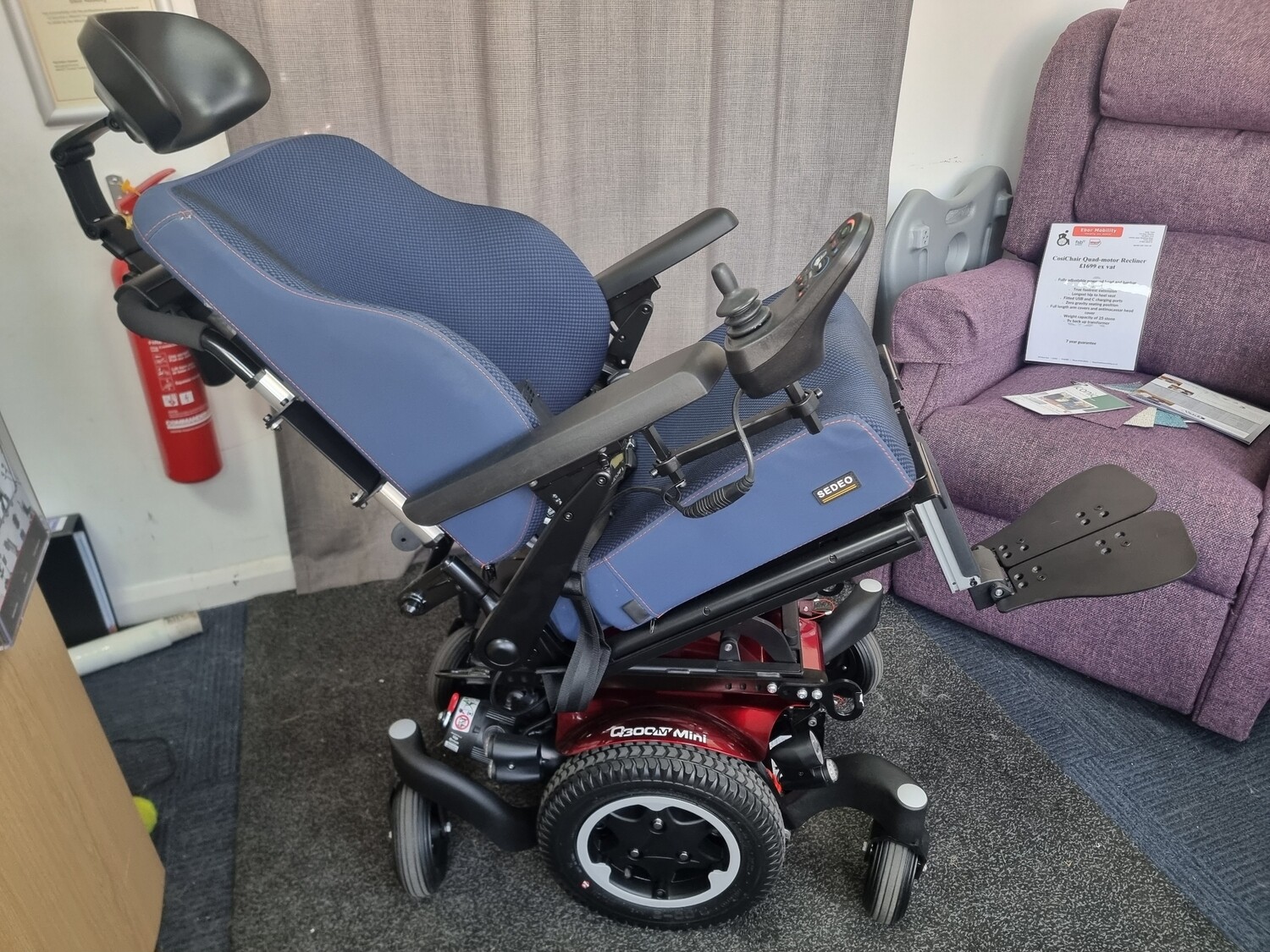 Quickie Q300m mini 6mph power tilt only lovely condition