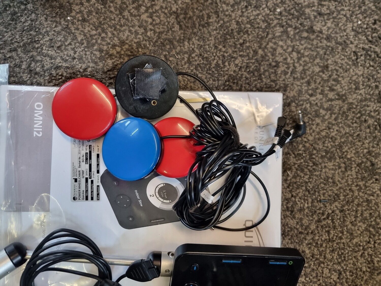 Omni 2 Special Input Device  and 5 x Buddy Buttons RNET
