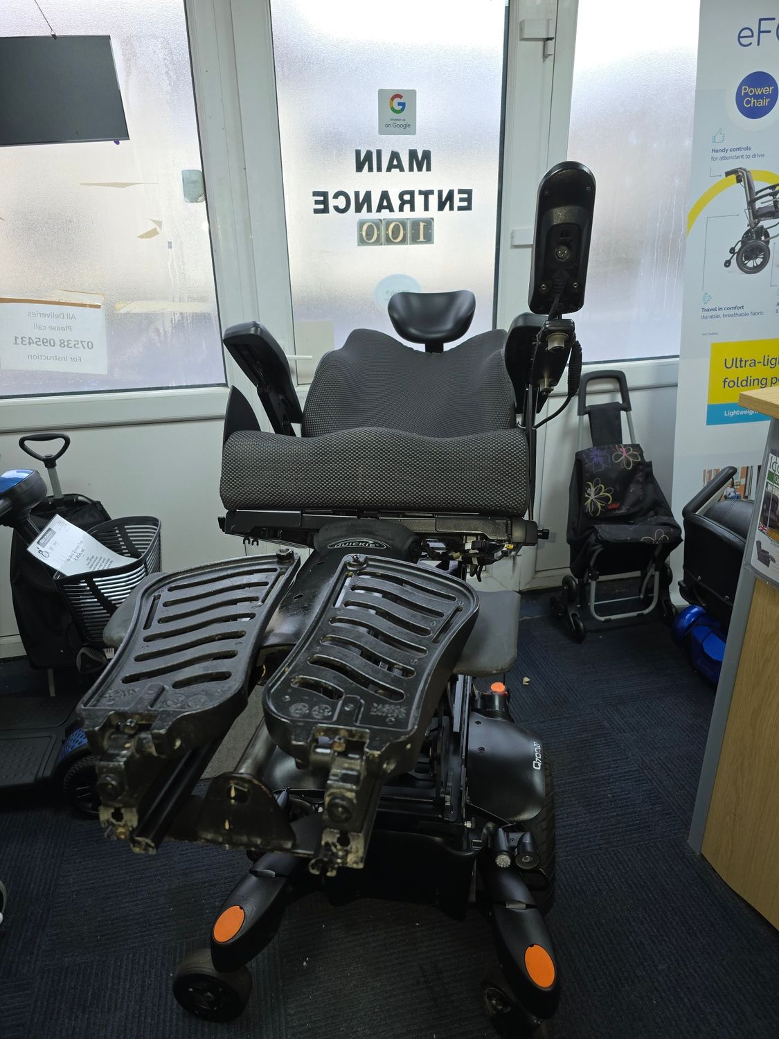 SUNRISE QUICKIE Q700 M 6MPH ELECTRIC EVERYTHING POWERCHAIR ELECTRIC WHEELCHAIR