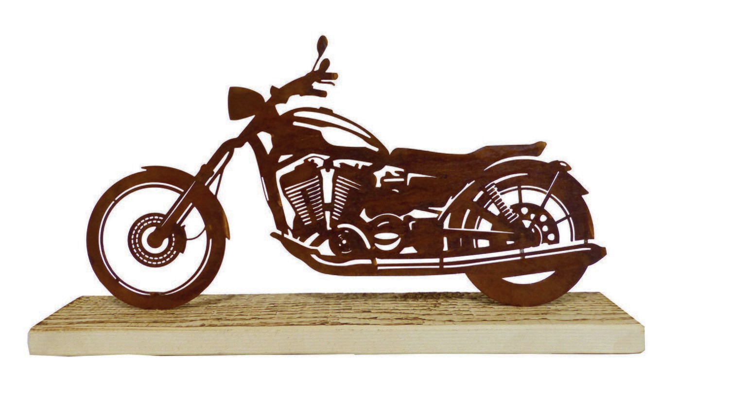 Motorrad auf Holz Fuß