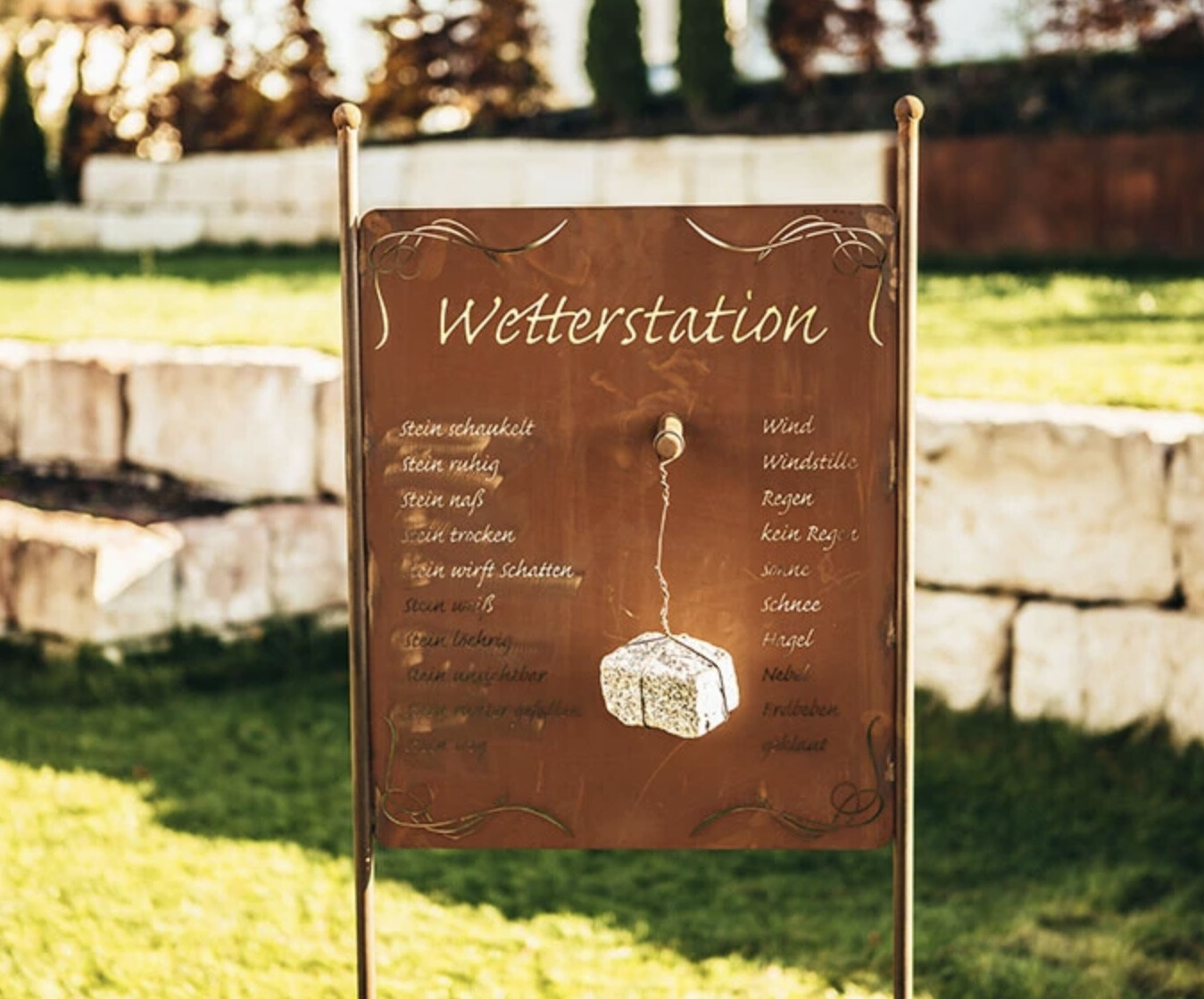 Gartenstecker " Wetterstation "