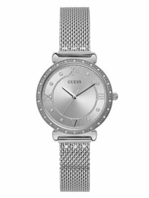 GUESS LDS WATCH SILVER FACE/STRAP