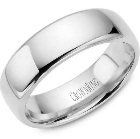 10KT WG 7MM CF WEDDING BAND