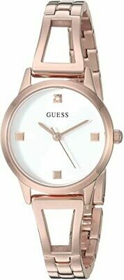 GUESS ROSE TONE LDS WATCH