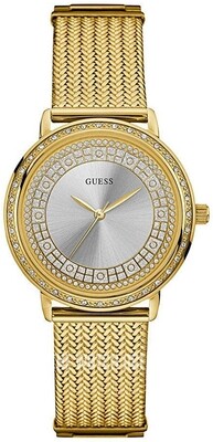 GUESS LDS.GOLDTONE W/MESH BAND