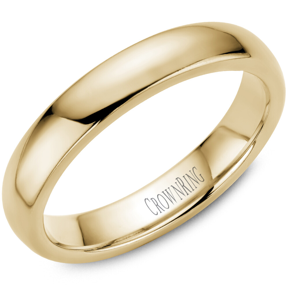 10KT YG 4MM CF WEDDING BAND