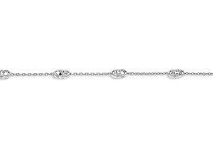 10KWG ANKLET W/ OVAL STAYS