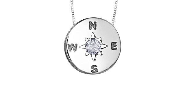 STER CAN DIA COMPASS PENDANT