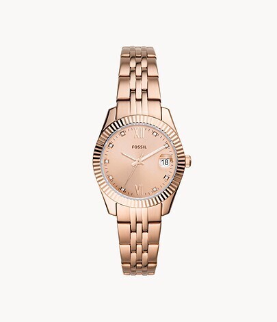 FOSSIL LDS WATCH ROSE TONE