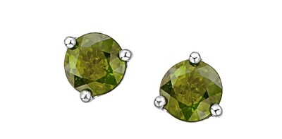 10KT W/G PERIDOT STUD ER