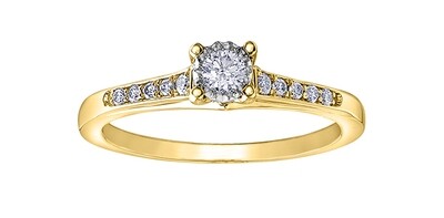 10KYG DIAMOND ILLUSION RING