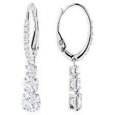 SWAROVSKI DROP CRYSTAL EARRINGS