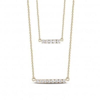 DOUBLE BAR GOLD NECKLACE