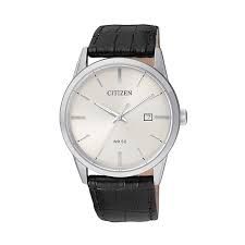 CITIZEN GENERIC QUARTZ W BLK LEATHER BAND