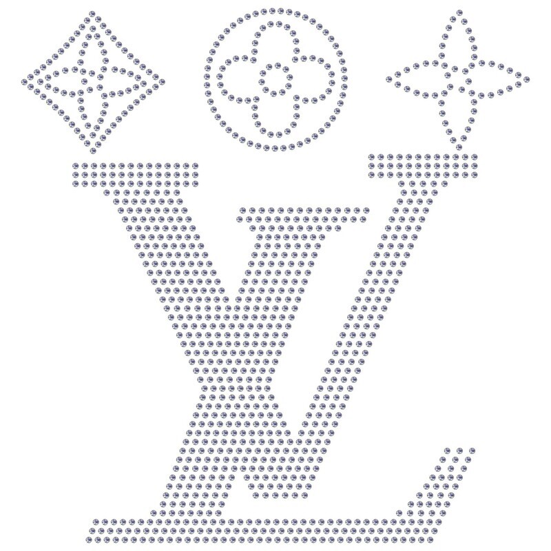 LV SVG Rhinestone Design