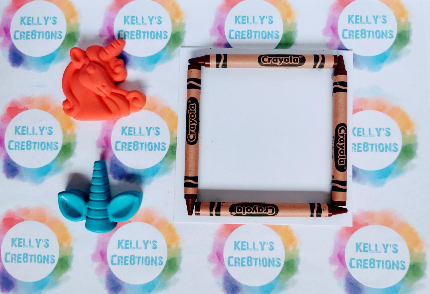 Party Bag set of 5 - Handmade Crayons &amp; Frame