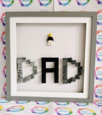 Lego Dad and Mini Figure Framed Wall Art