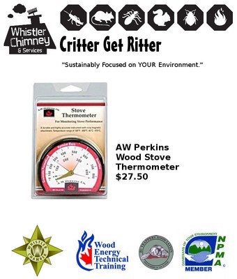 AW Perkins Wood Stove Thermometer