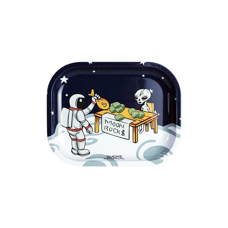 Metal Rolling Tray - Moon Rocks - Small