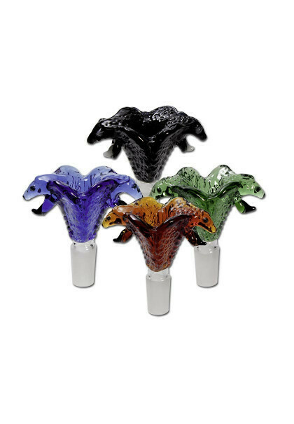 Glassbowl &#39;Cobra&#39; Blue