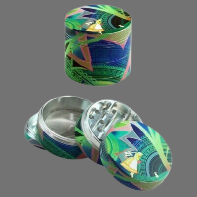 &#39;Black Leaf&#39; &#39;Alice&#39; Aluminium Grinder 4-tlg.